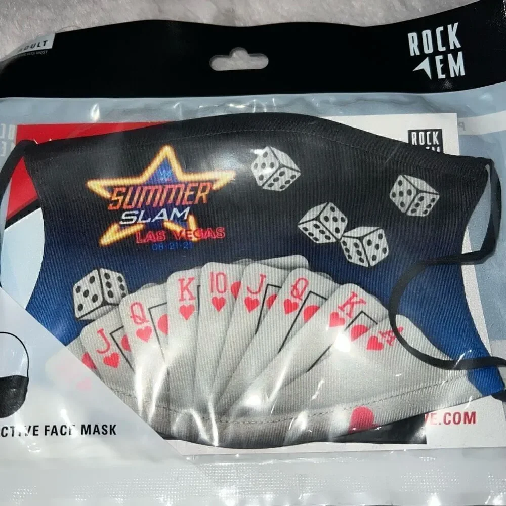 WWE Summer slam 2021 Memorabilia merch protective facemask ￼